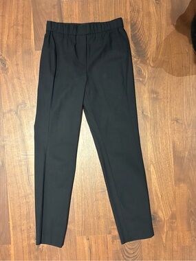 Massimo Dutti Black Slim Tailored Dress Pants